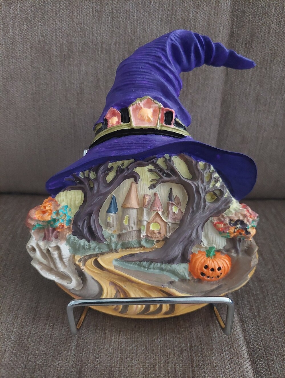 Handmade Halloween Witch Hat Haunted Castle Decor